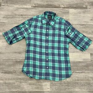 Bonobos Shirt Mens Large Long Sleeve Plaid Tailored Slim Fit‎ Button Up